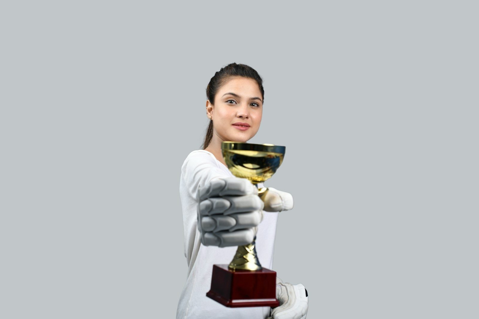 a man in a white coat